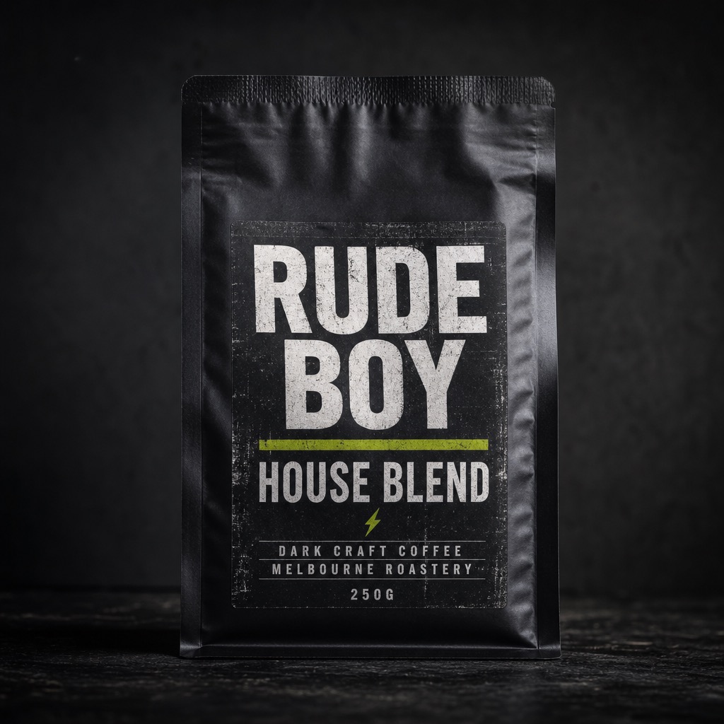 Rude Boy House Blend coffee bag